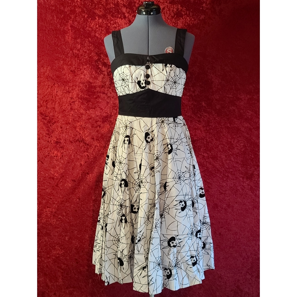 Hell Bunny Spiderweb Rockabilly Dress 🕷️🕸️🕷️